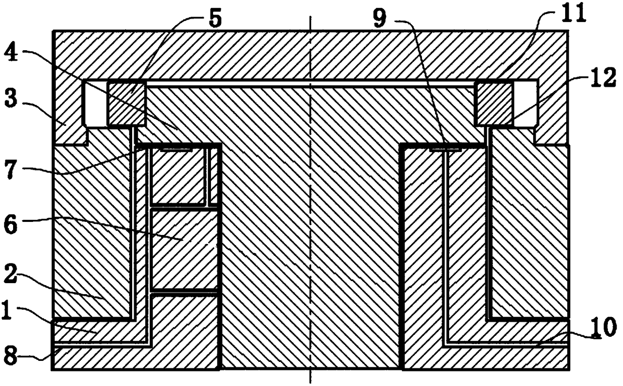 Interlocking structure and interlocking method based on air pressure control