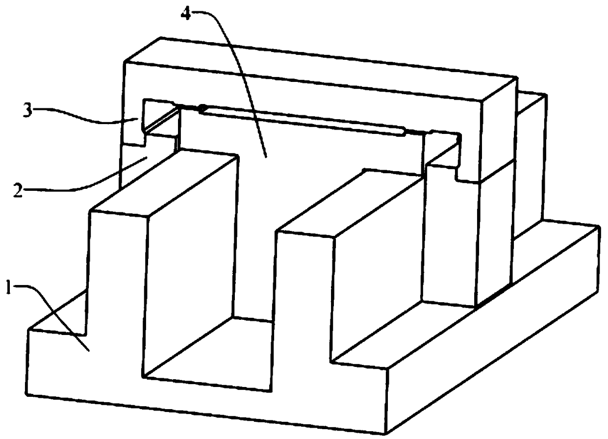 Interlocking structure and interlocking method based on air pressure control