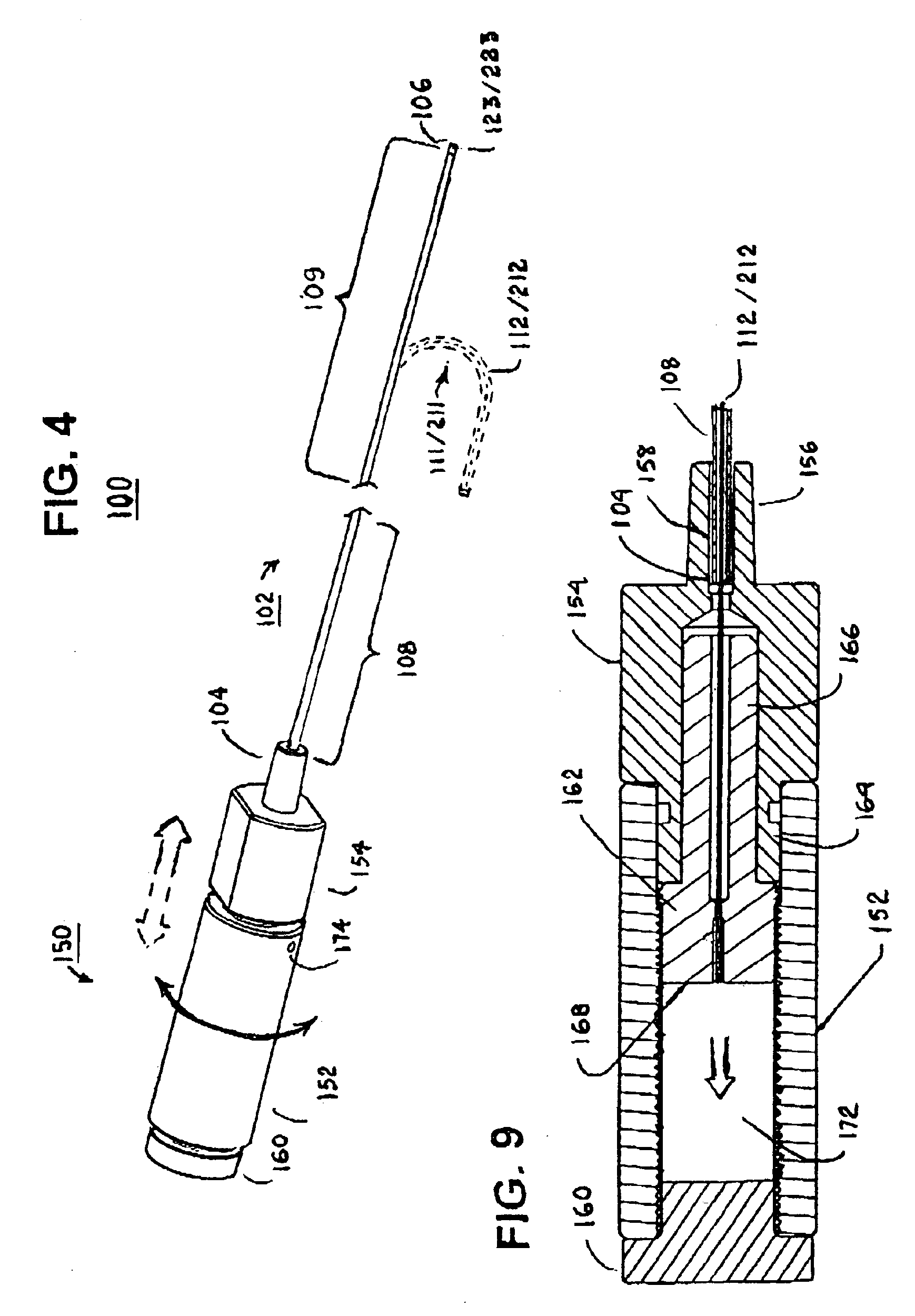 Steerable medical device having means for imparting curves in the device and in elongated implantable medical instruments