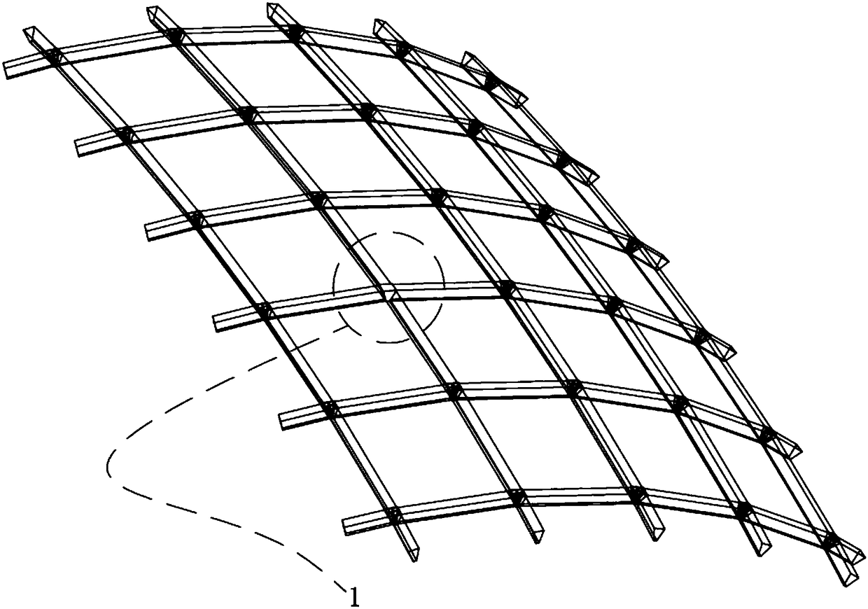 Method of producing single-layer reticulated shell and rigid joint thereof