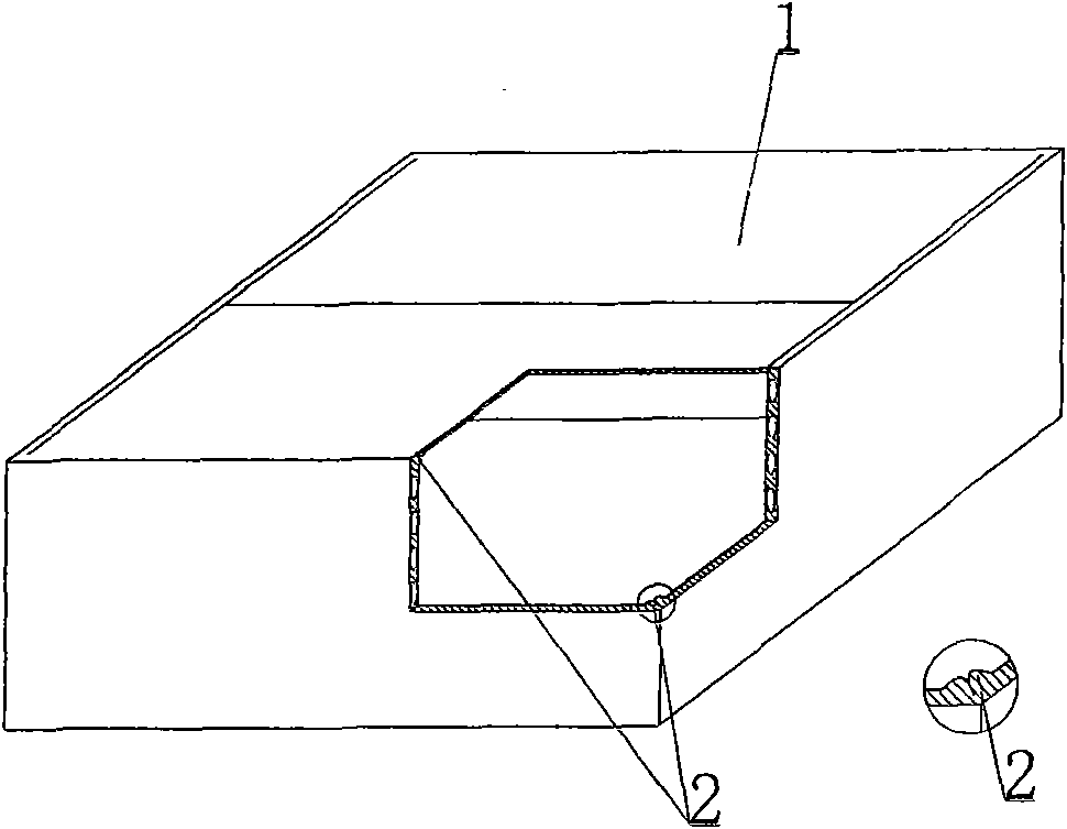 Hollow core die for cast-in-place concrete hollow filling