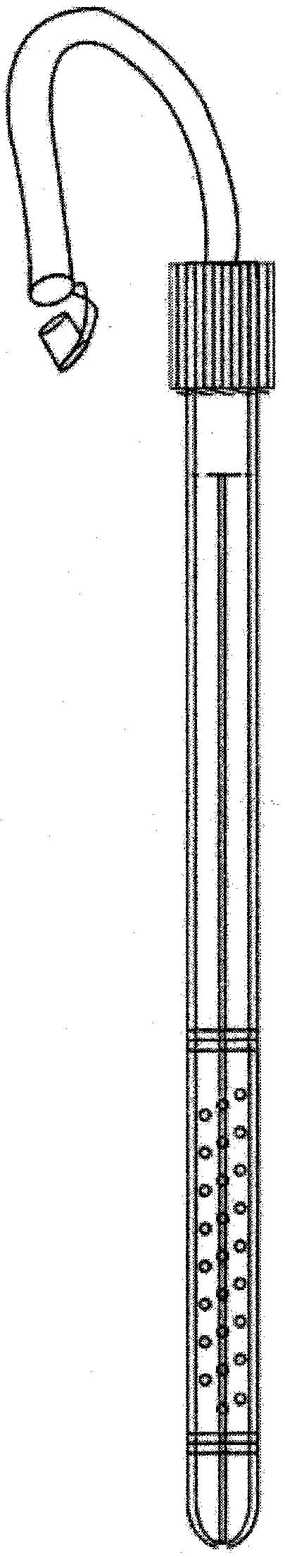 Medical single-cannula anti-blocking drainage tube for hyperthermic intraperitoneal chemotherapy based on replacement of inner tube