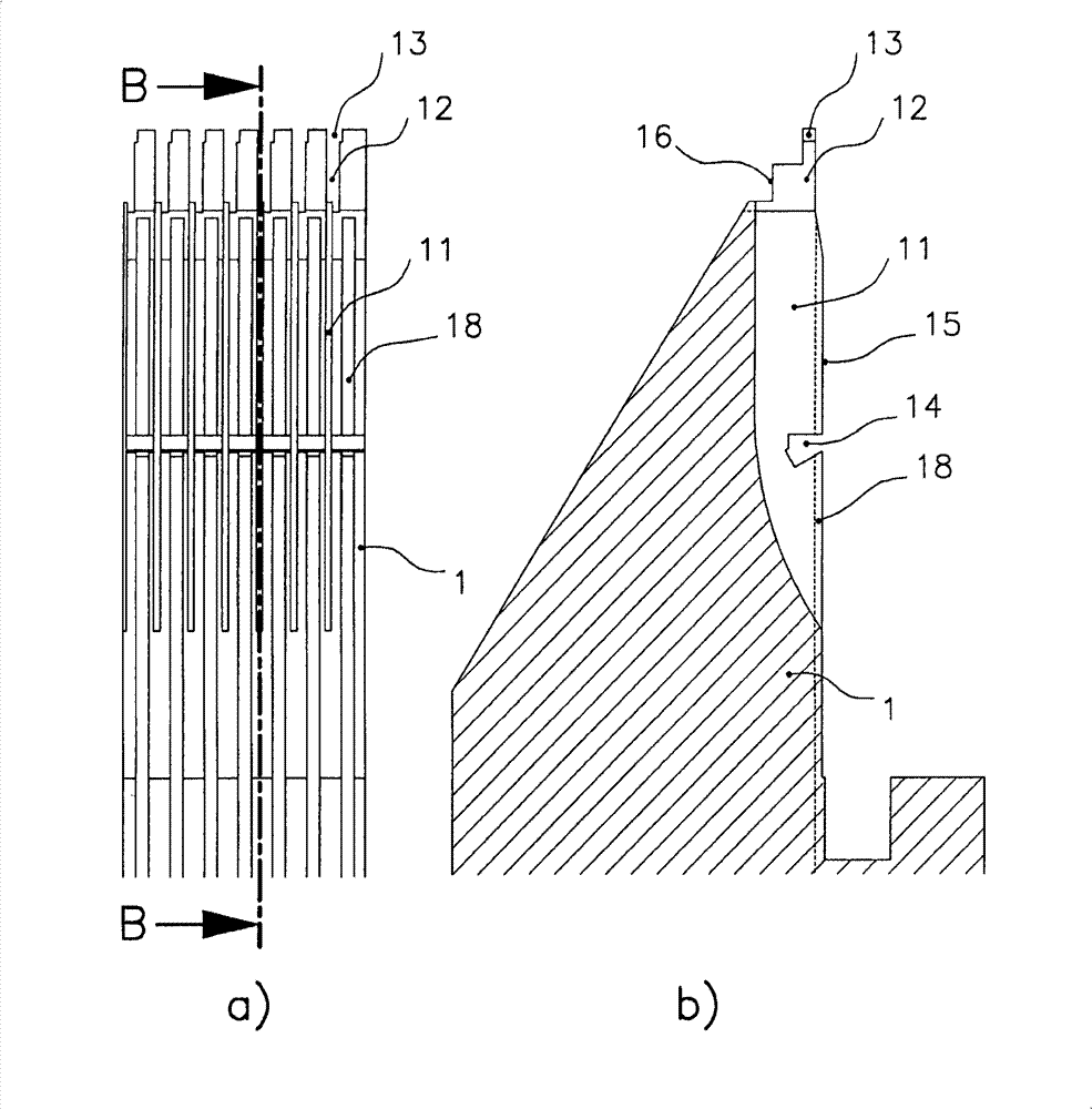 Cartridge of a knitting machine