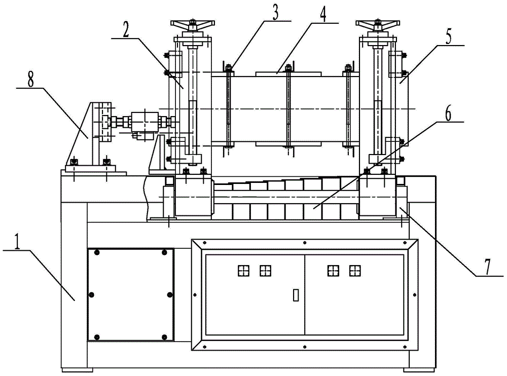 Adjustable mold heating and clamping platform for composite material pultrusion machine