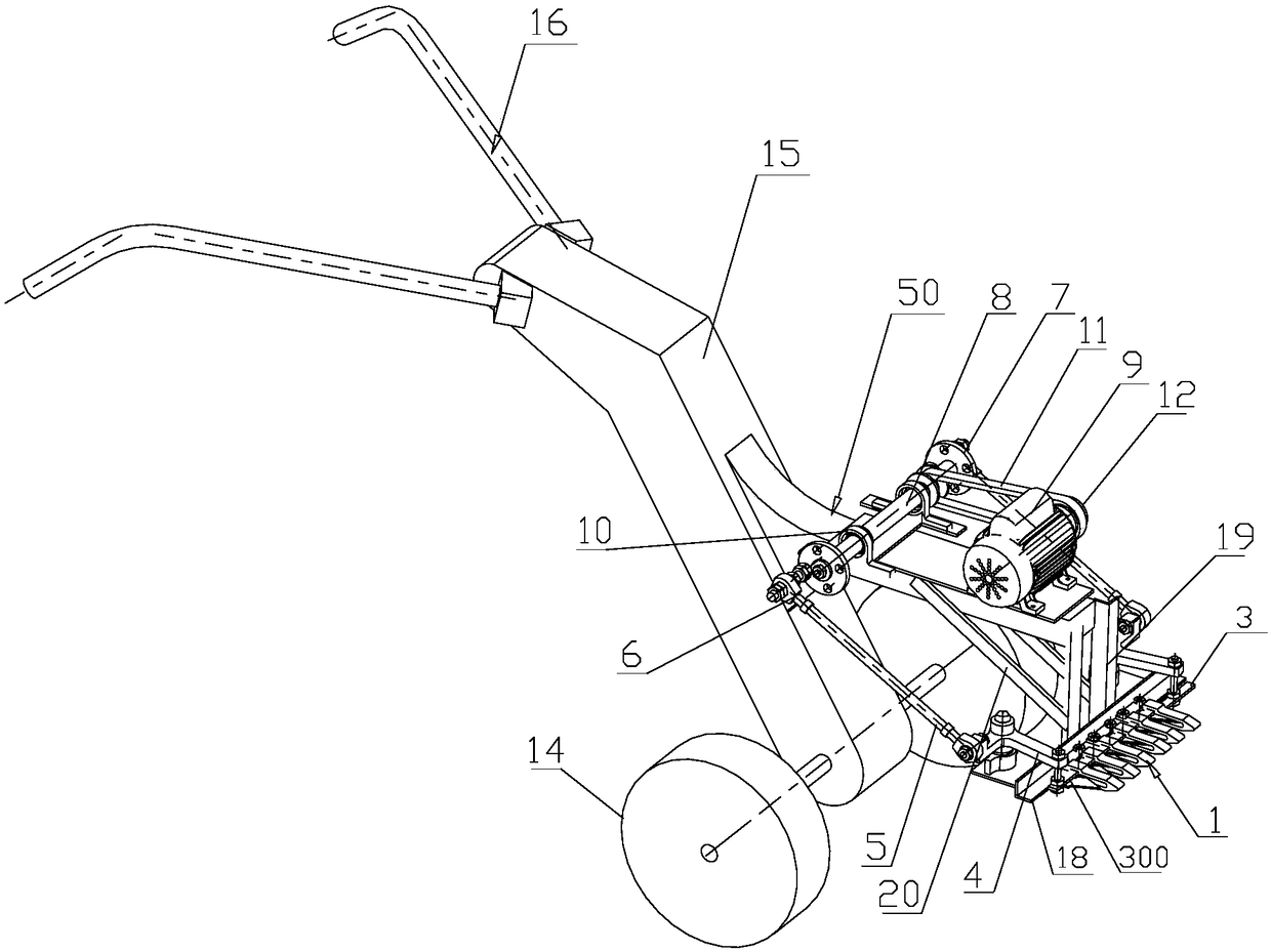 Small-scale reciprocating-type balanced inertia harvester for pasture grass and harvesting method of harvester