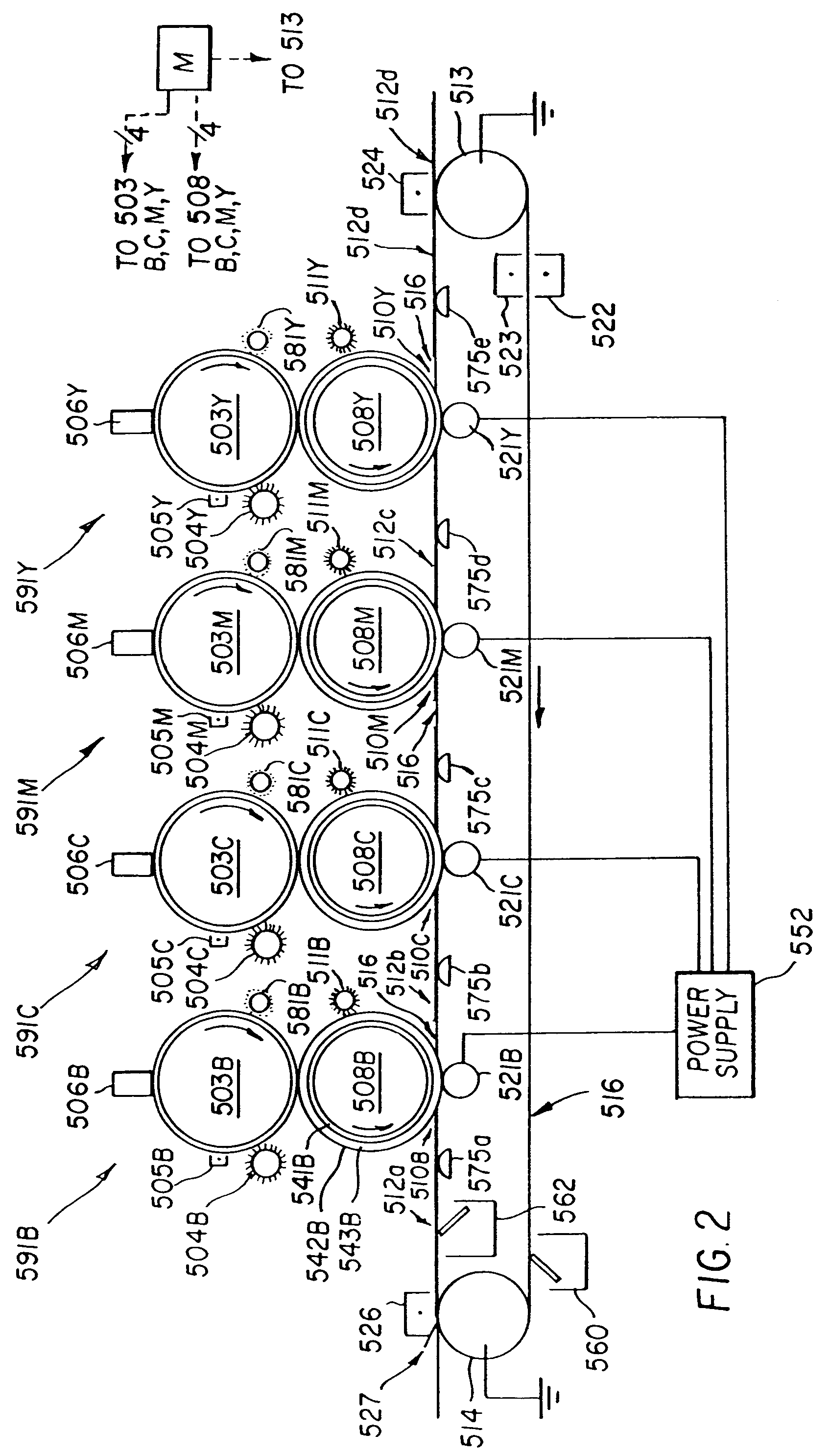 Electrostatographic apparatus having transport member with high friction layer