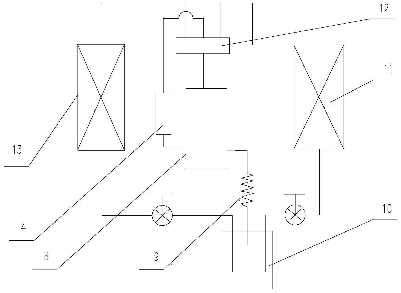 Double-rotor double-stage compressor and refrigerating/heating system thereof