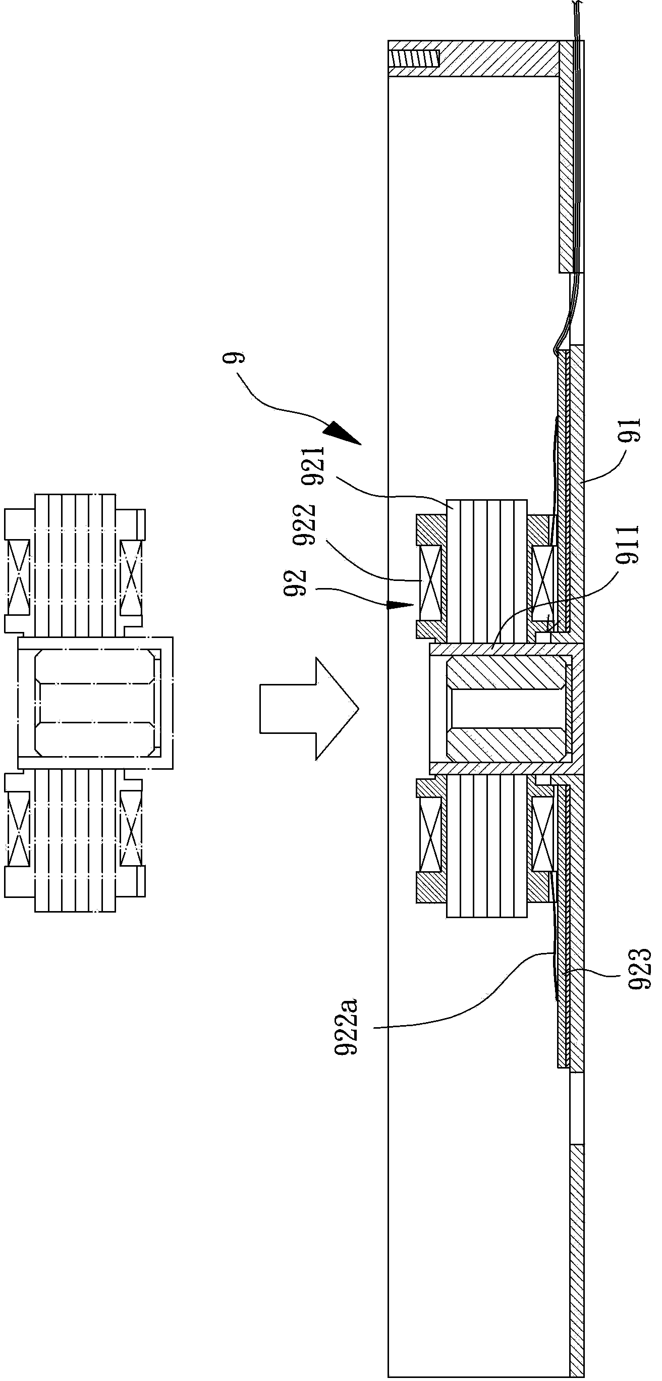 Electric connection method for motor stator and coil of motor stator