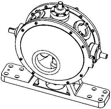 Biaxial tensile compression testing device under ultrahigh temperature complex load