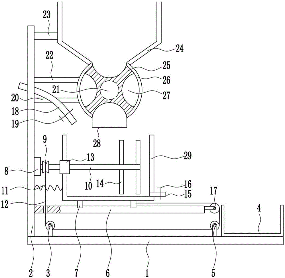 Quantified feeding device for livestock raising