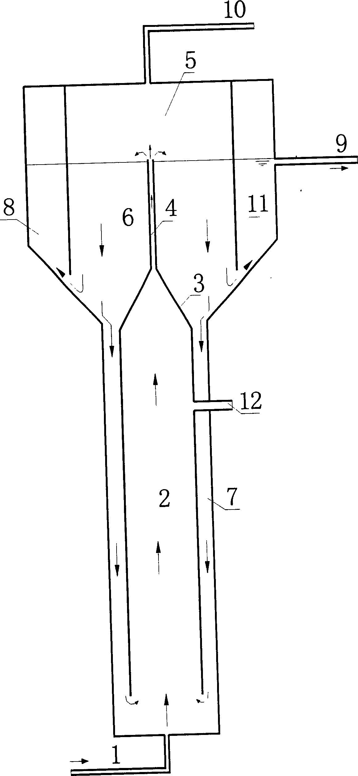 Anaerobic/aerobic dual purpose waste water treatment system