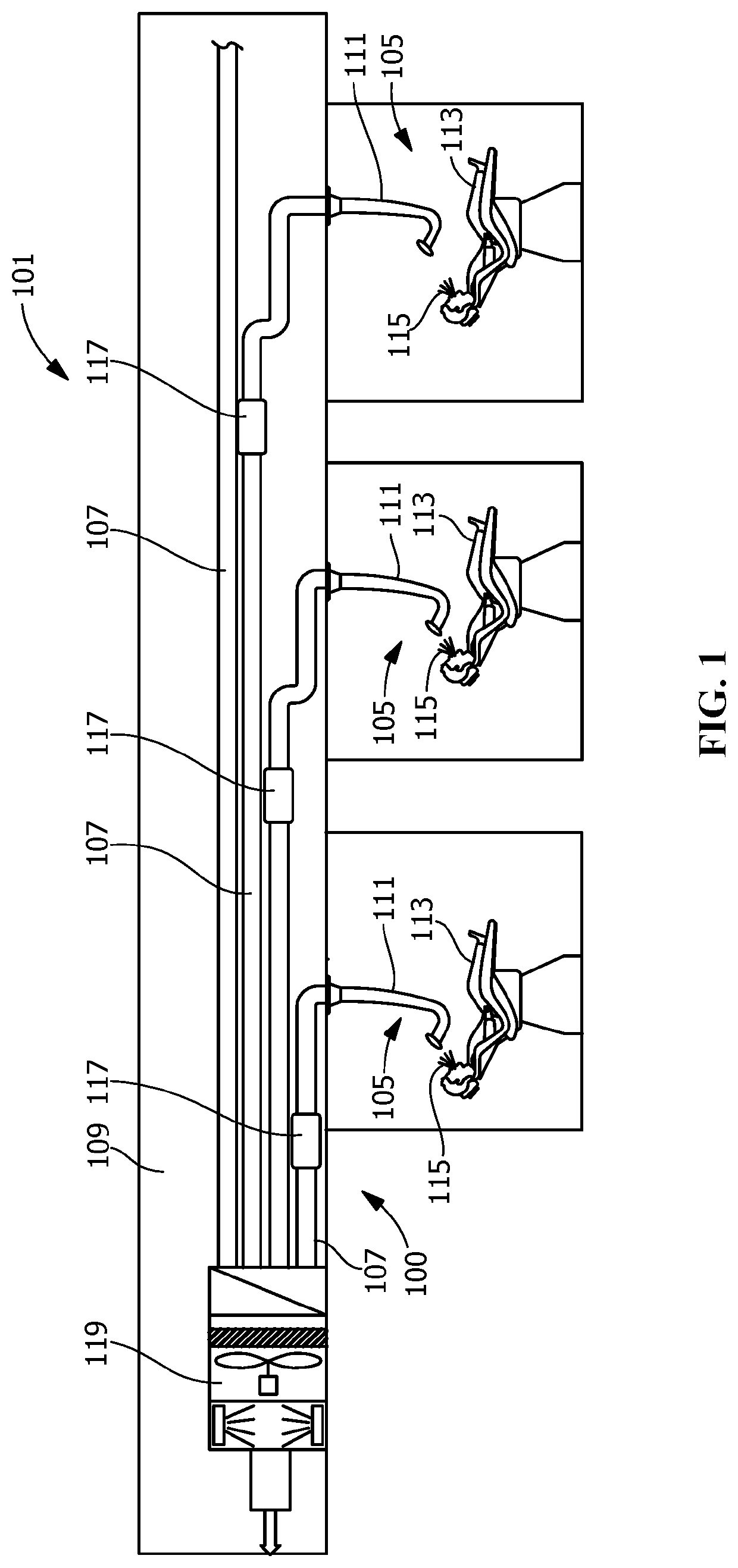 Aerosol evacuation system