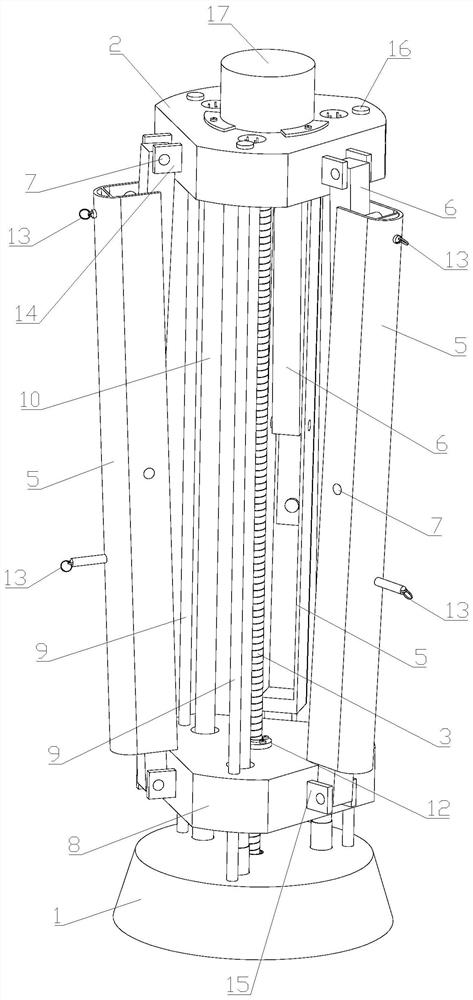 Underwear airing device realizing automatic folding and unfolding