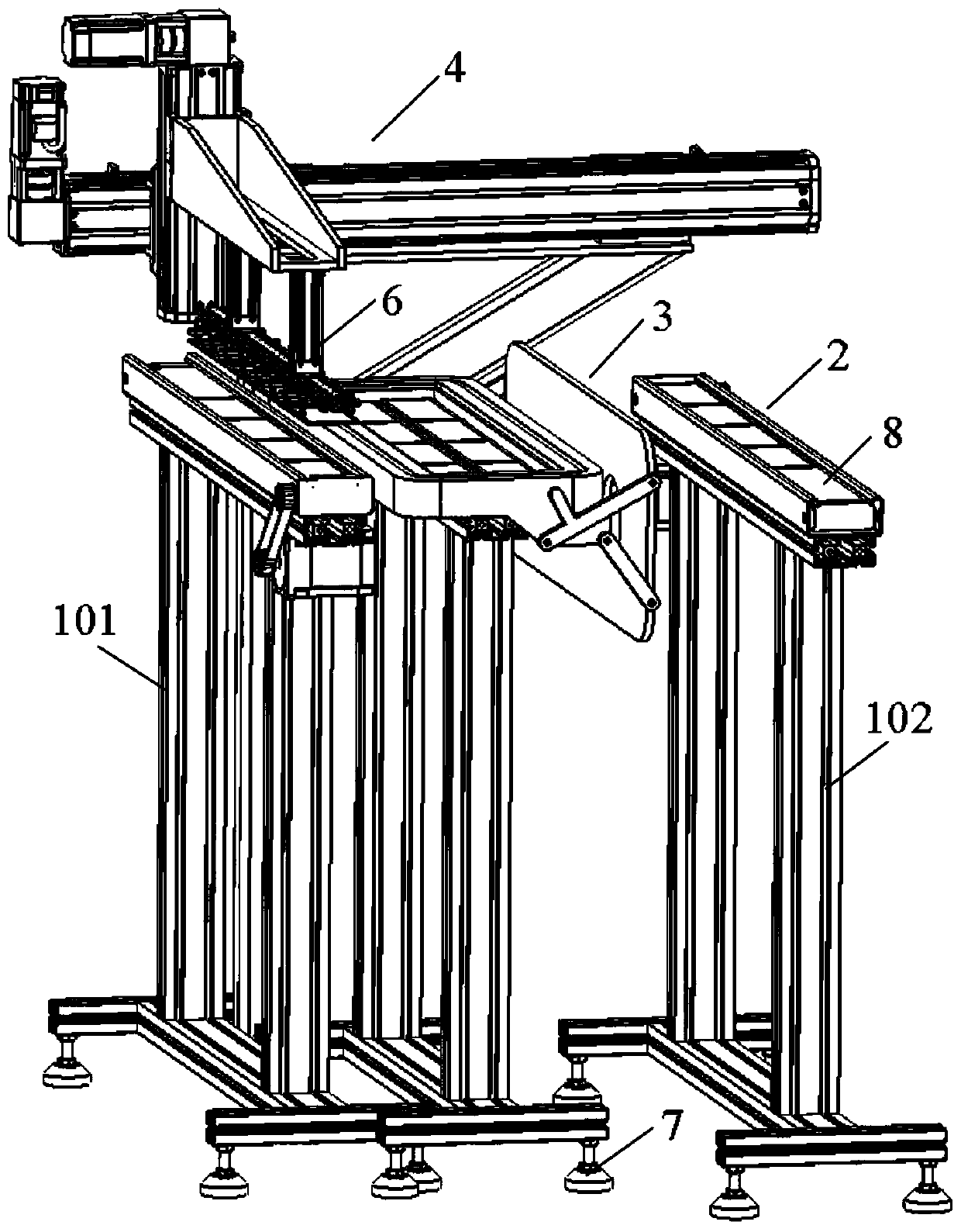 Half-offline plasma treatment equipment and use method thereof