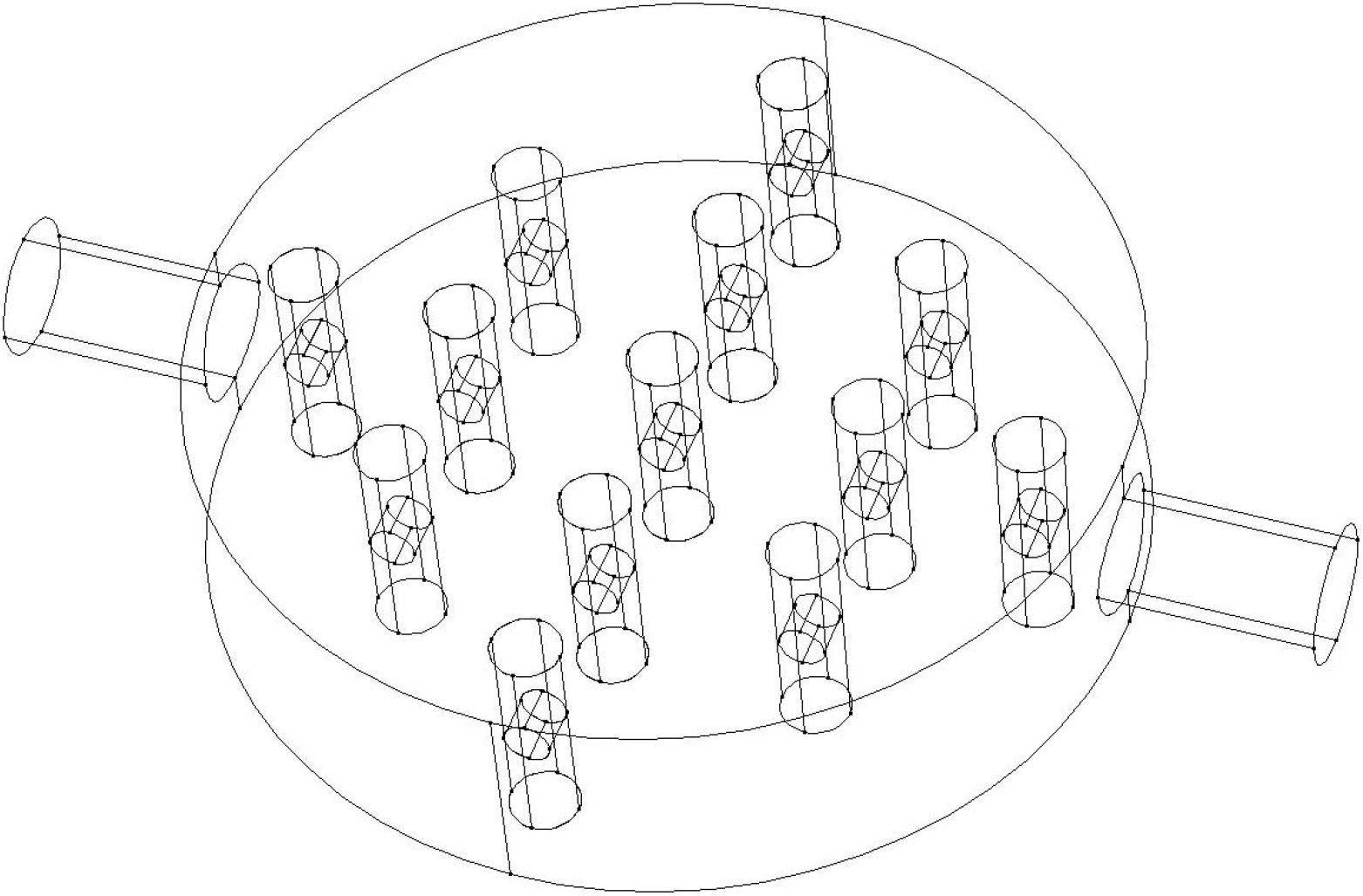 Method for producing ethylene and ethane and catalytic reactor