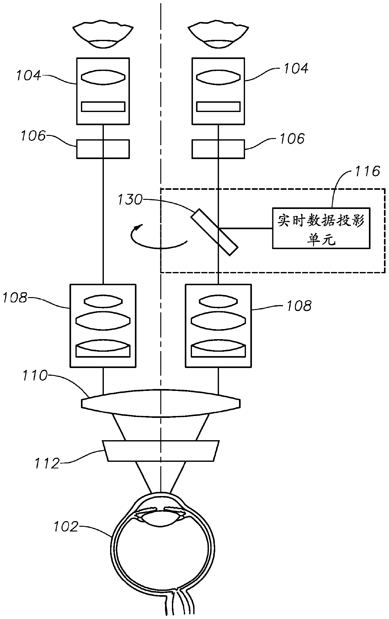 Surgical operating microscope with integrated optical coherence tomography and display system