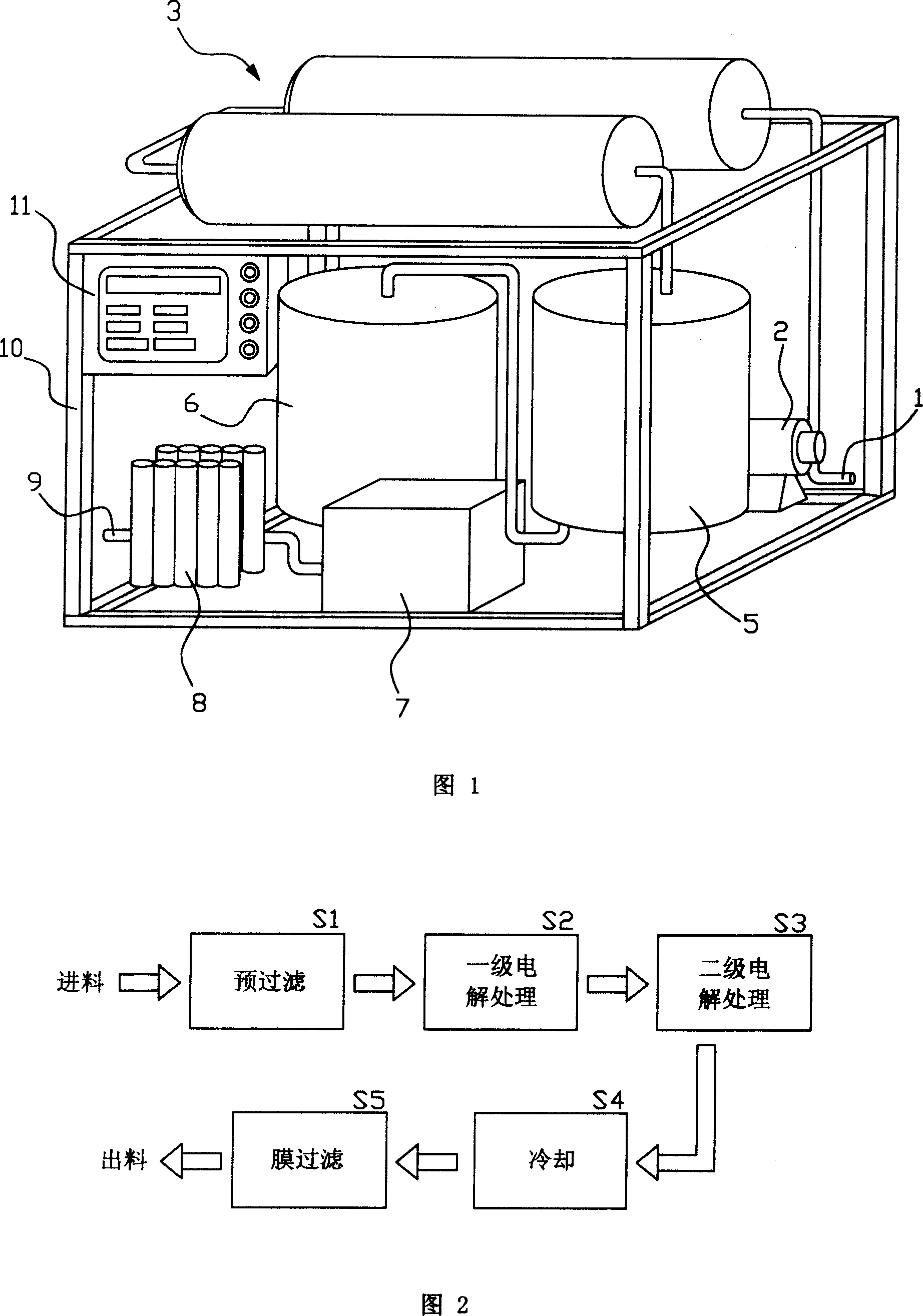 Ageing treatment device for wine