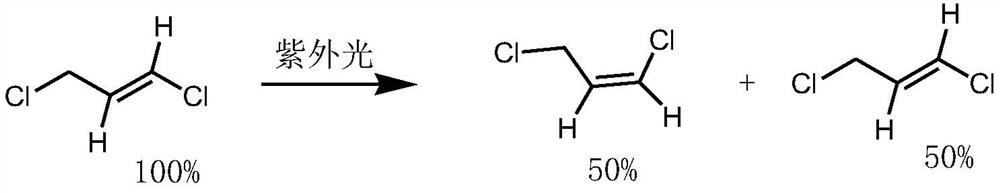 Trans-1,3-dichloropropene in situ inversion method to obtain cis-1,3-dichloropropene