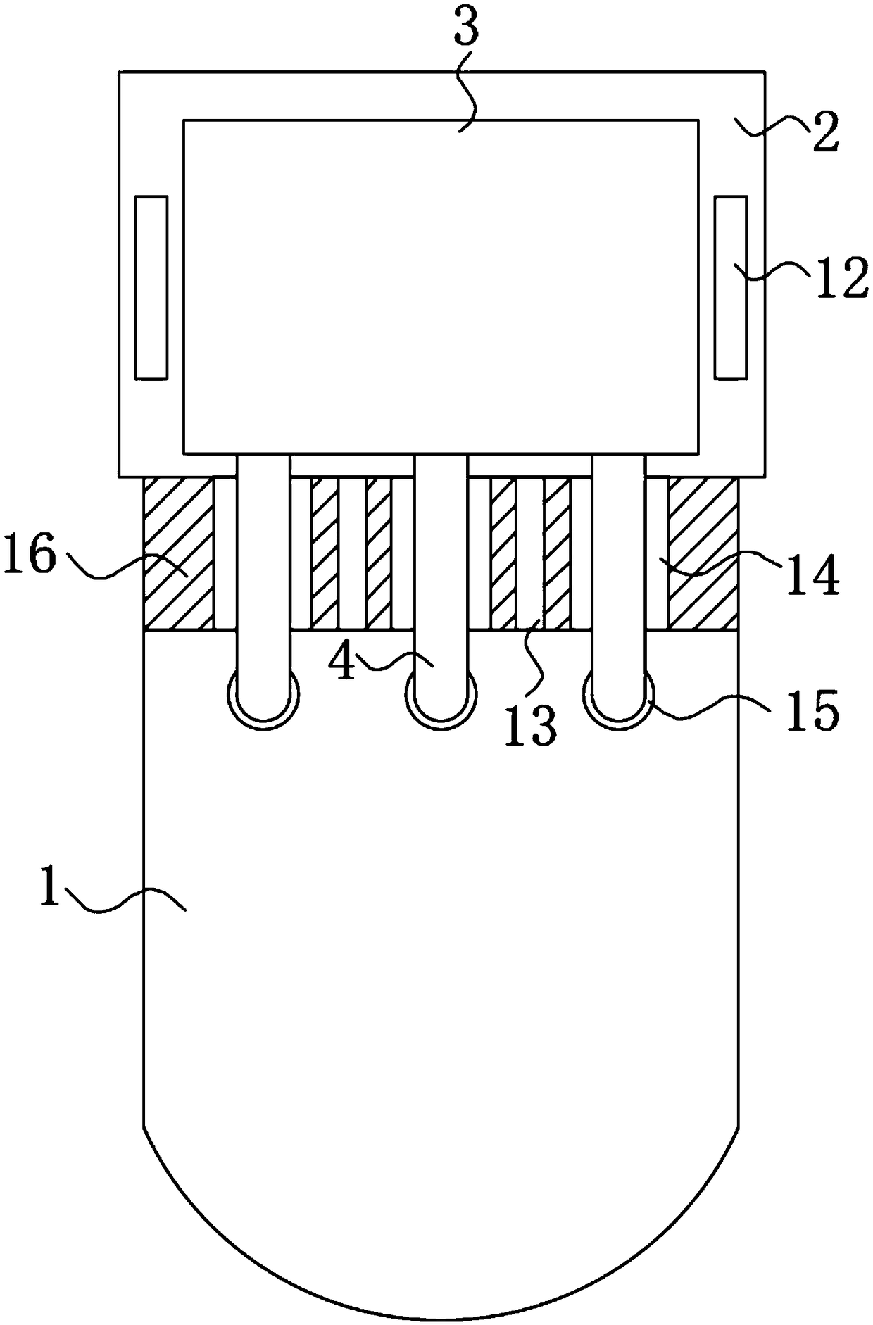 Limiting mechanism of Hall sensor