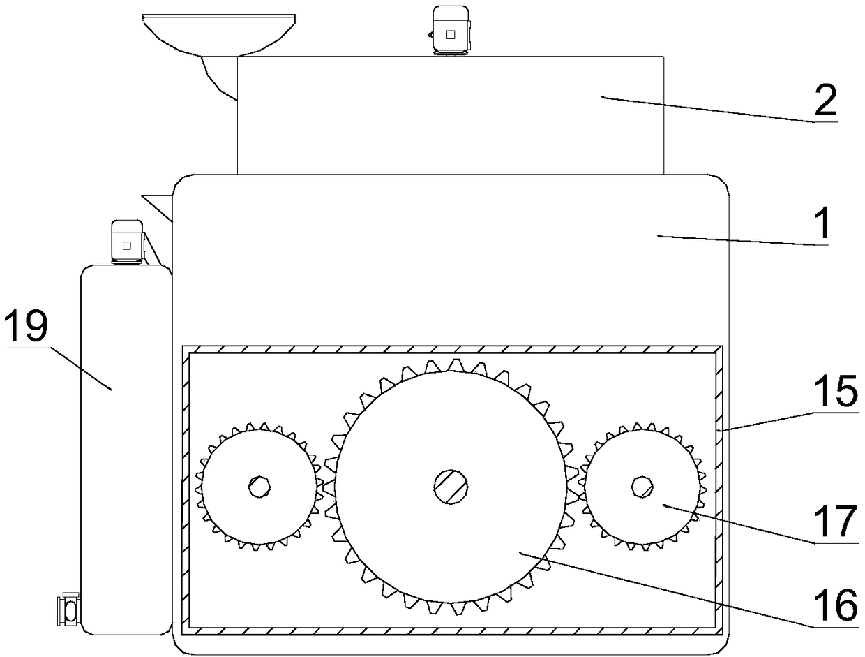 Cam-driven feed yogurt additive spraying device for meat and poultry breeding