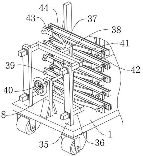 Auxiliary protection structure of steel pipe conveying device