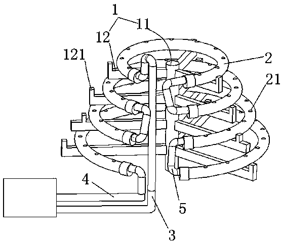 Multi-layer water planting frame