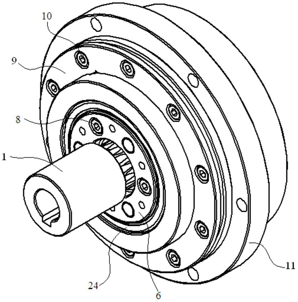 Speed reducer with planetary gears and cycloidal gear