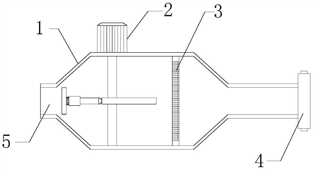 Flue gas inlet pretreatment device