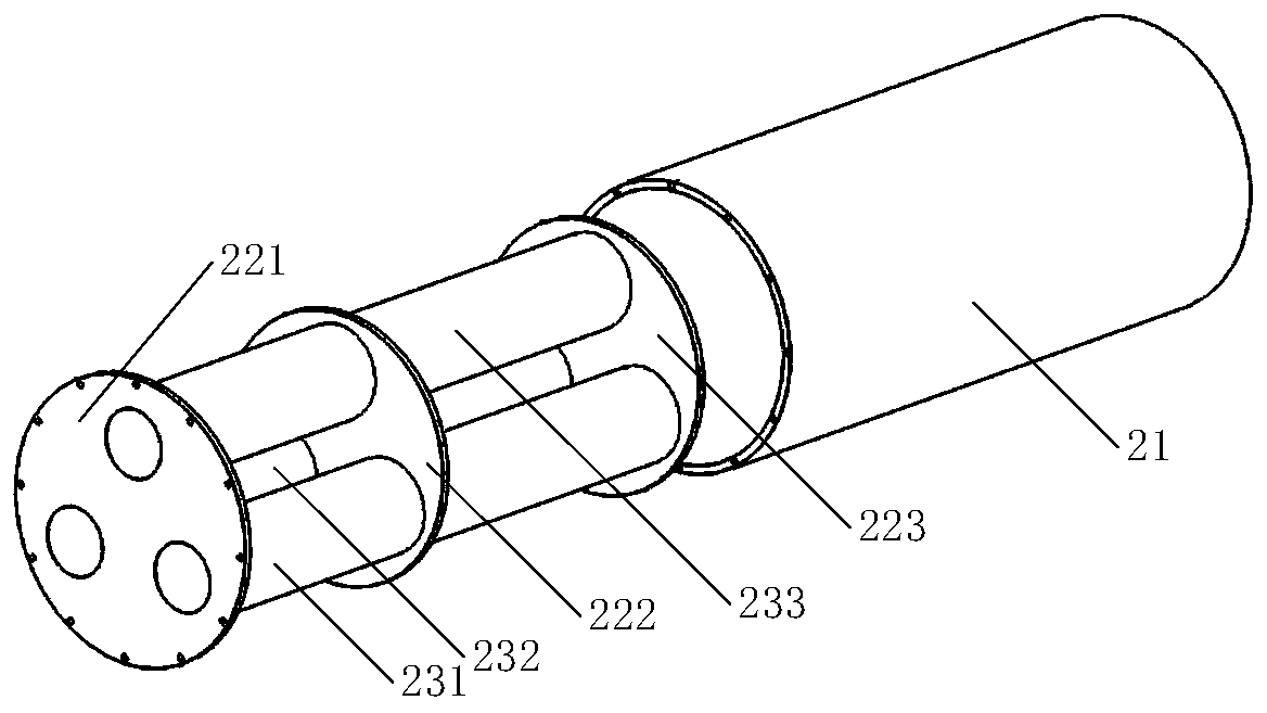 Two-rotation and one-move series-parallel parallel driving swing head mechanism with follow-up constraint