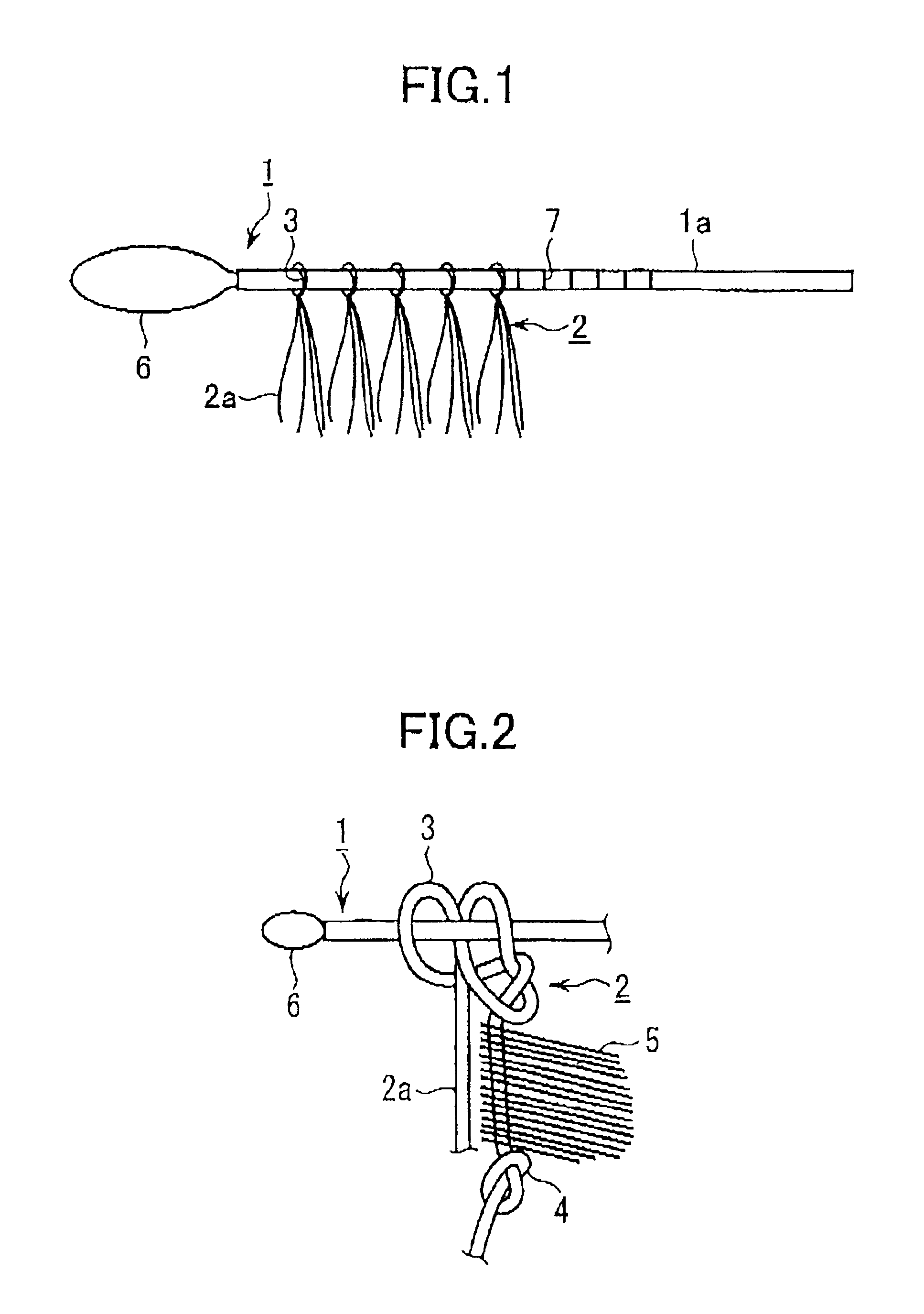 Artificial hair material, hair restoring apparatus, and hair restoring method