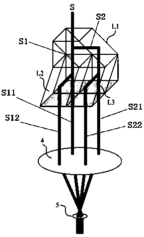 Simple light homogenizing device