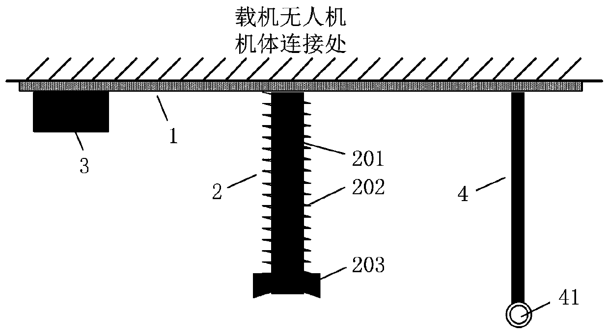 Small unpowered unmanned aerial vehicle mounting device