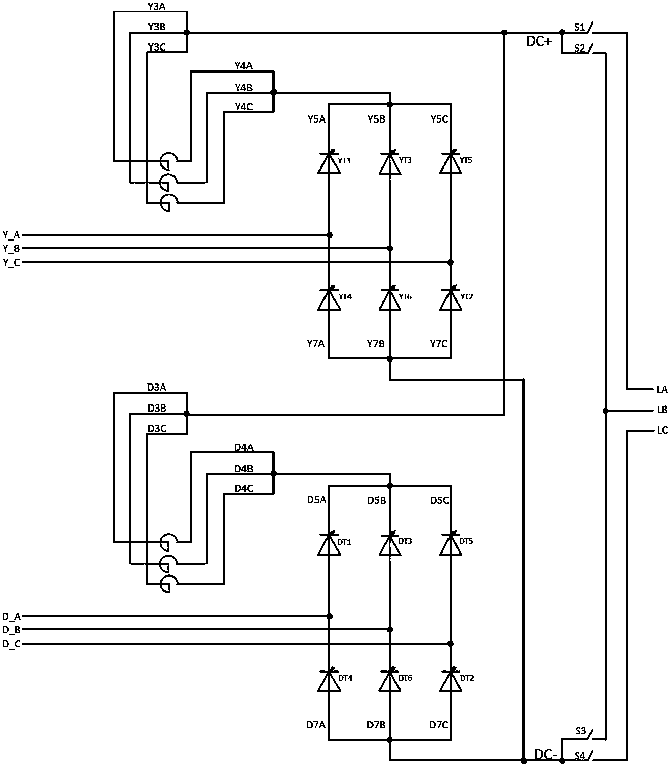 Method for configuring structure transformation of double 6-pulse thyristor converter valve groups