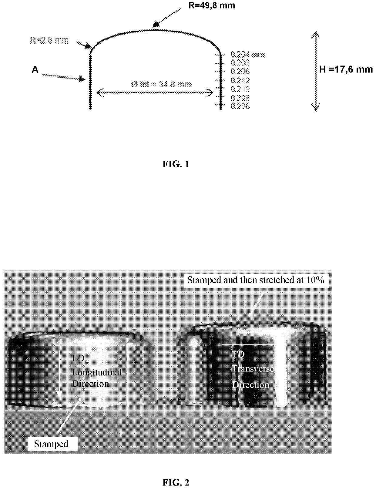 Method for manufacturing brilliant metal sealing caps