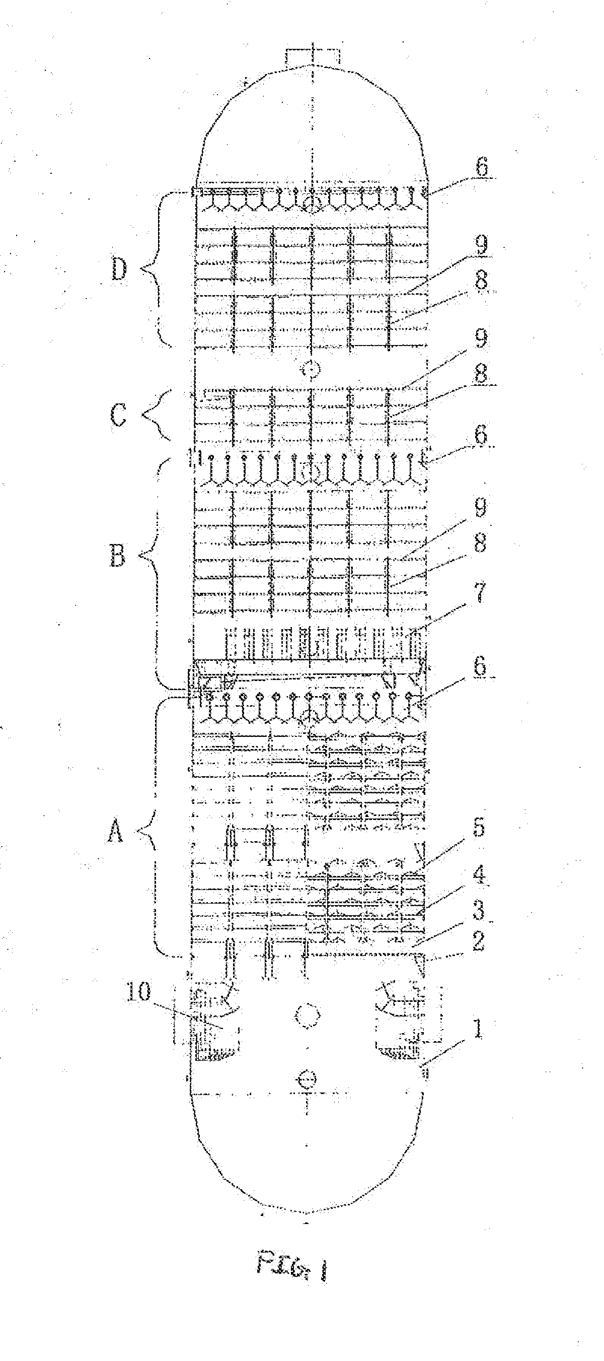 Dual-flow-baffle compound gasoline fractionator of ethylene unit