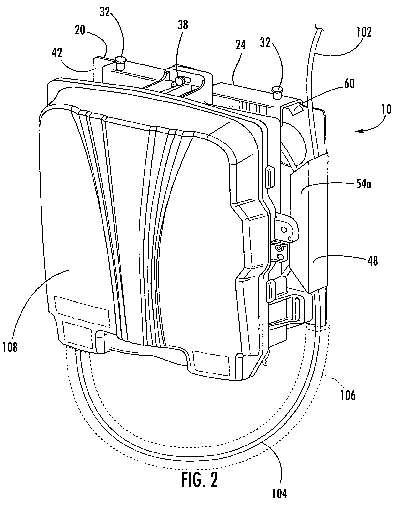 Fiber optic drop cable slack storage receptacle