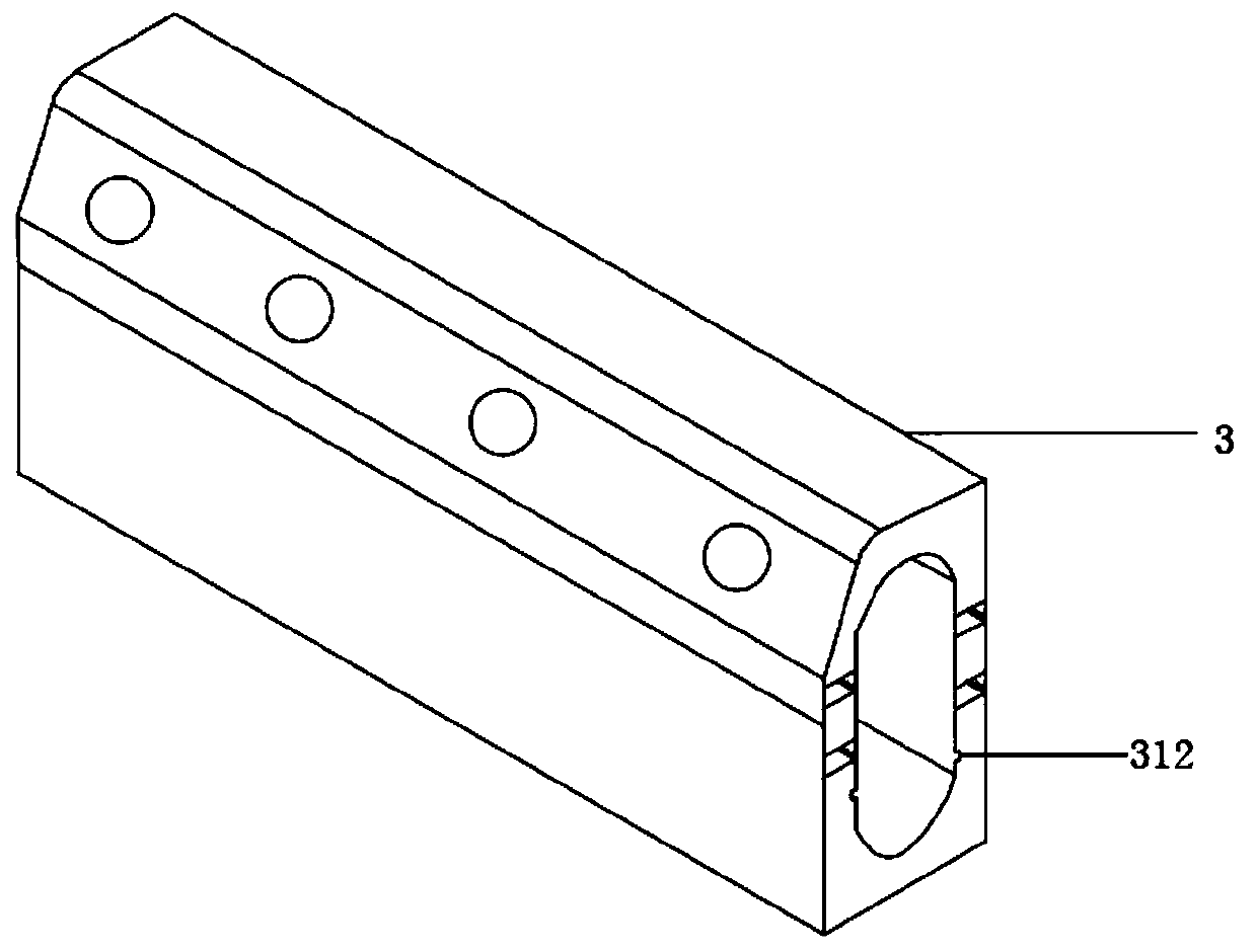 Urban roadway curbstone drainage ditch structure