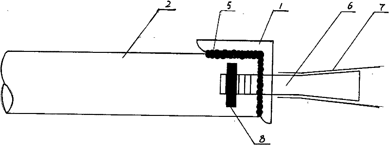 Rear-mounted rigid wall-connecting device