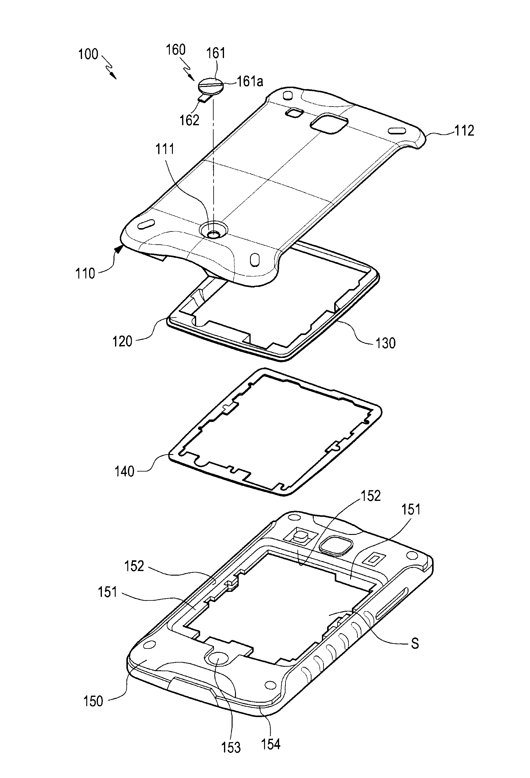 Apparatus for waterproofing battery cover in a portable terminal