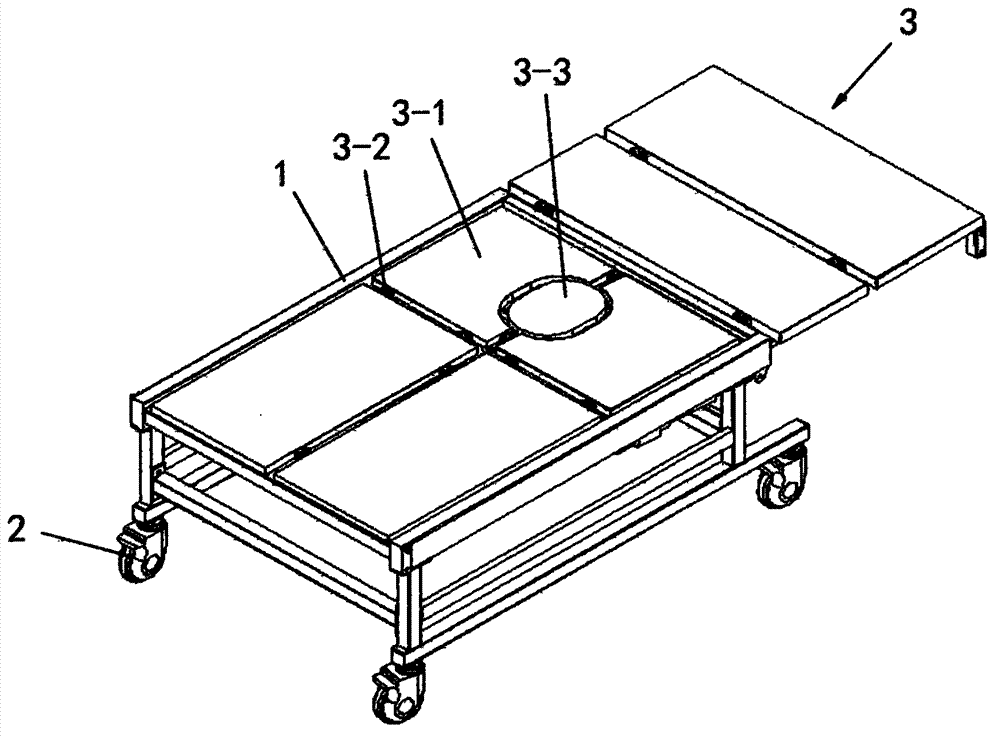 Multifunctional full-electric nursing bed