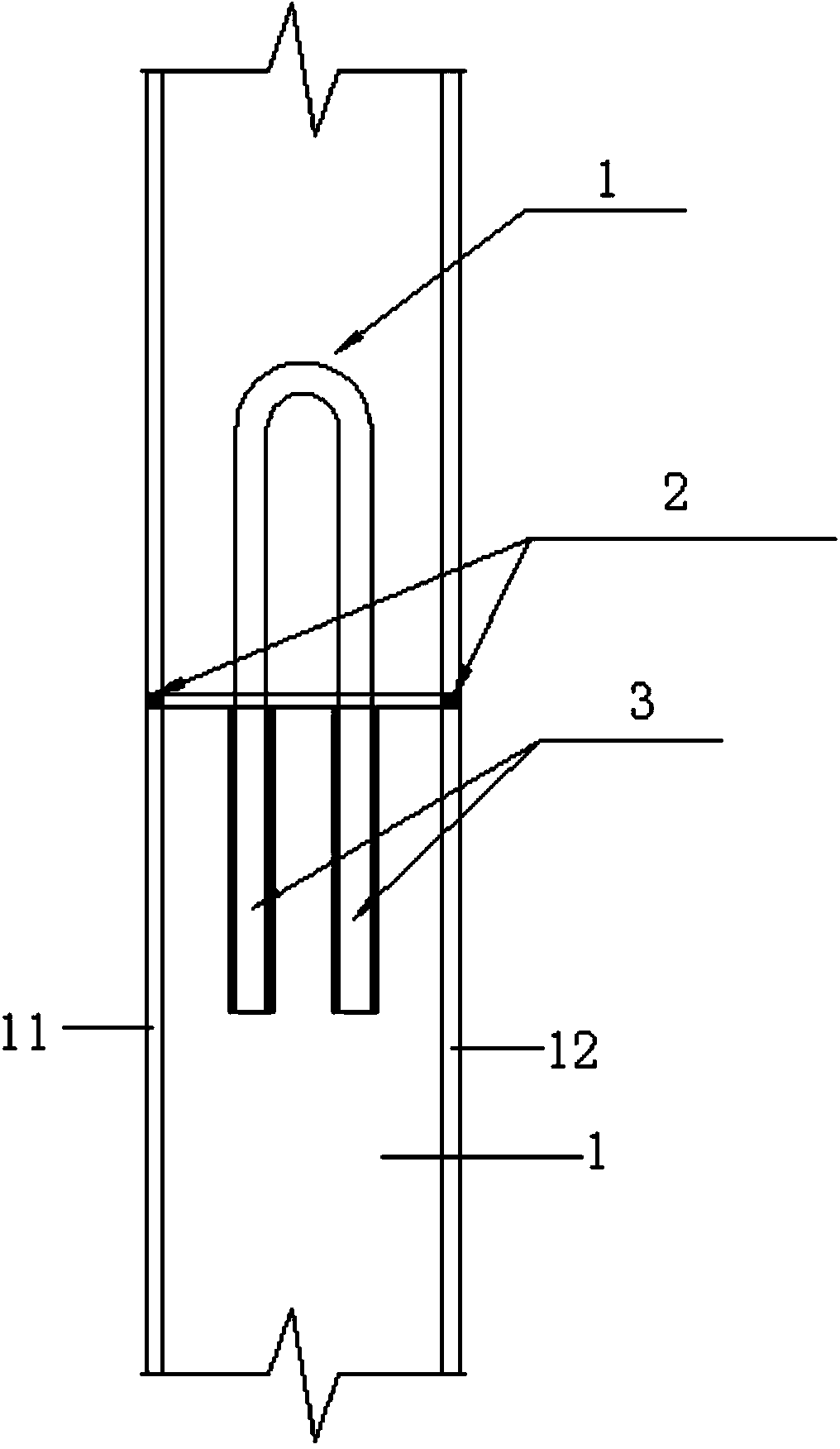 Steel tube bundle composite structure shear wall field splice node