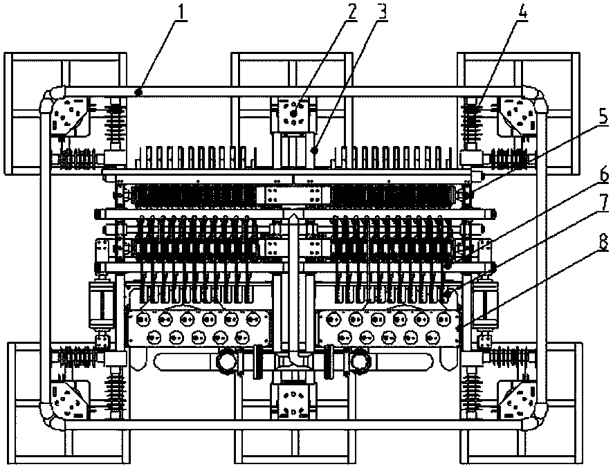 Horizontal directly-linked thyristor valve block