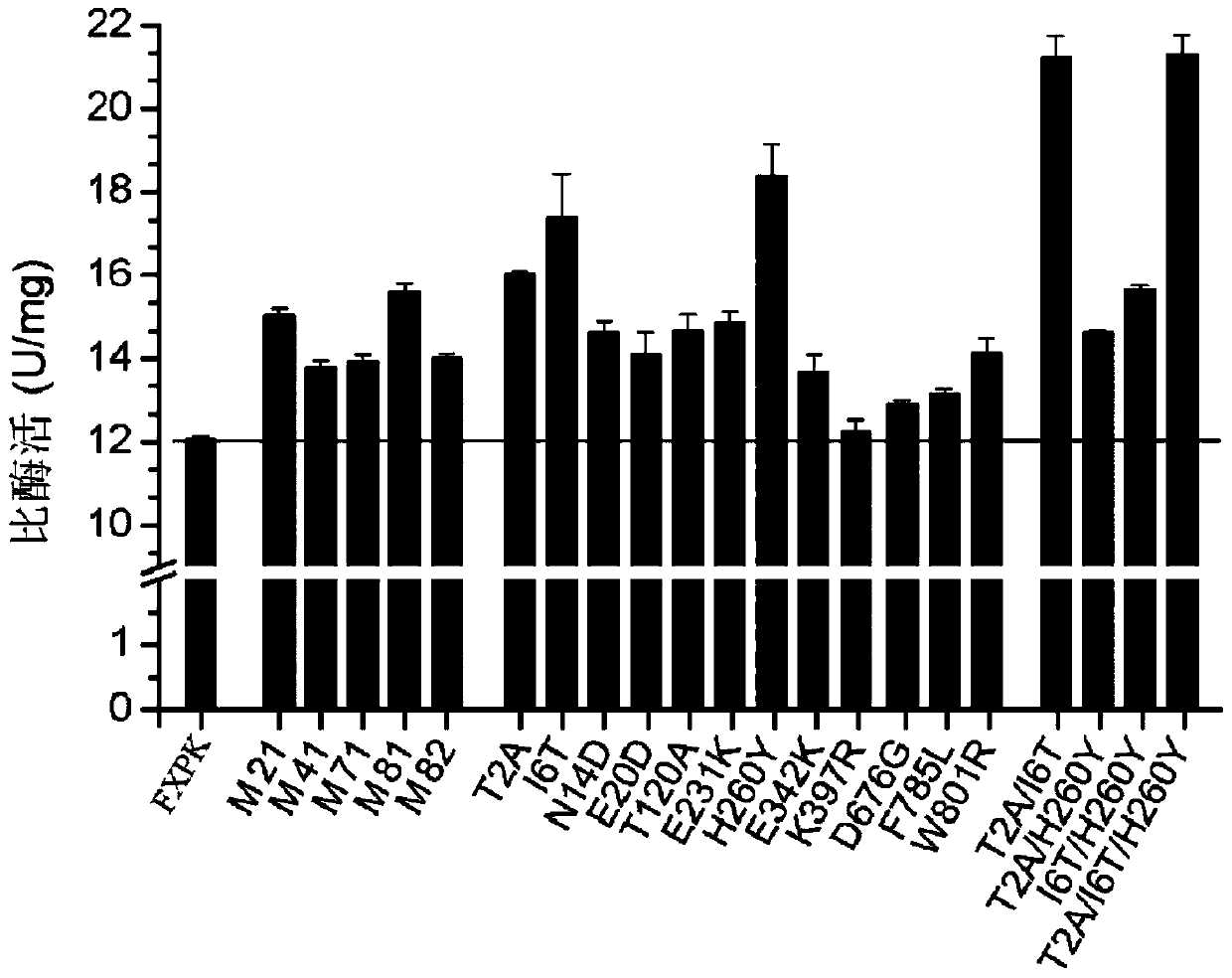 Phosphotransketolase with increased activity and its application in the production of metabolites