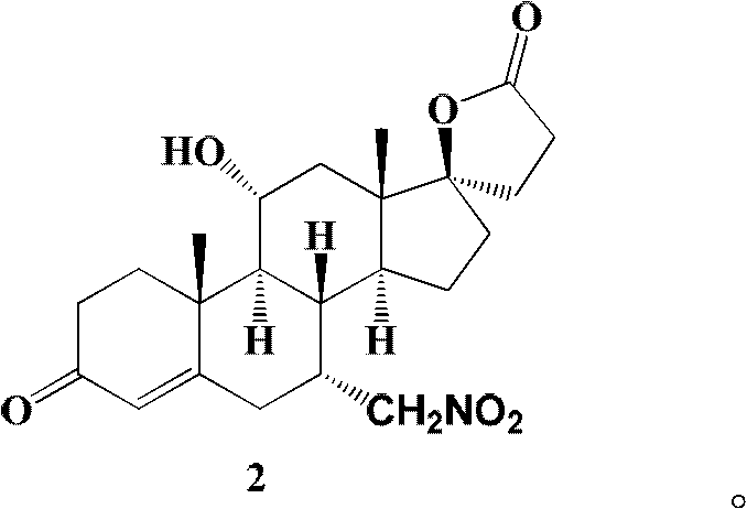 A kind of canrenone derivative steroid compound, its preparation method and its application in the preparation of eplerenone