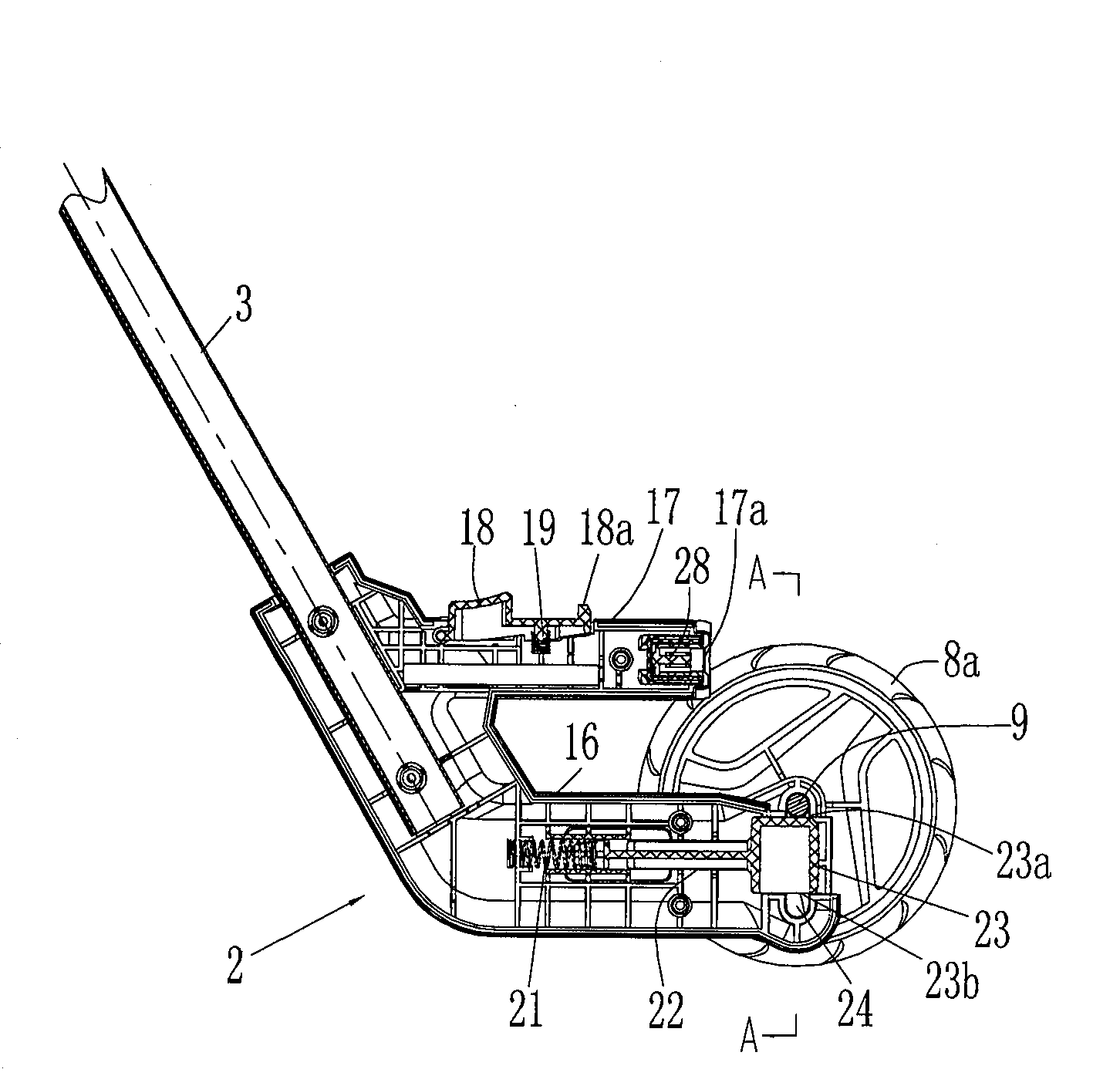 Handheld operating apparatus