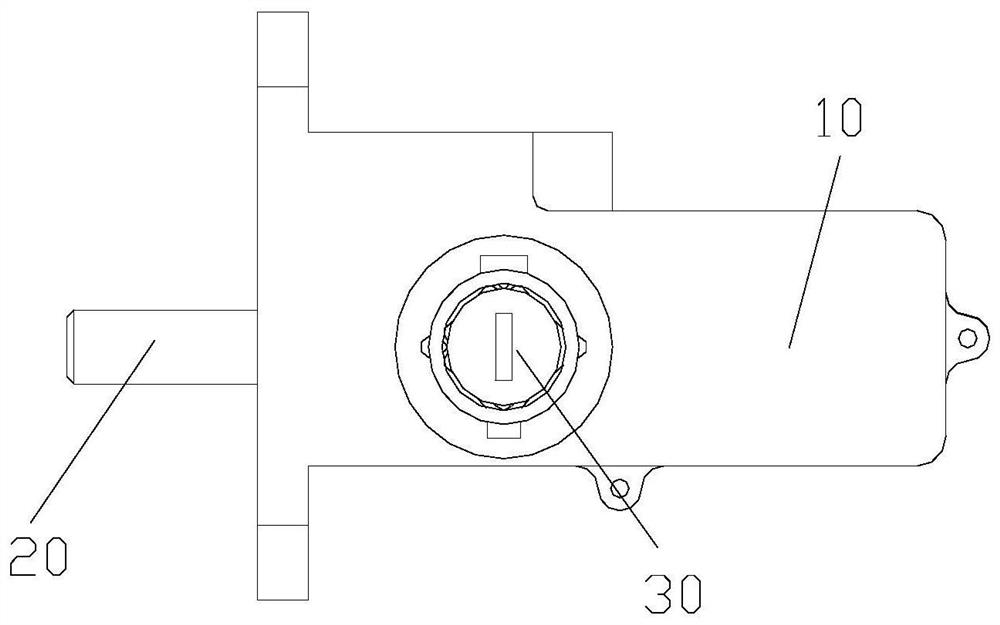 Lock and vehicle with same