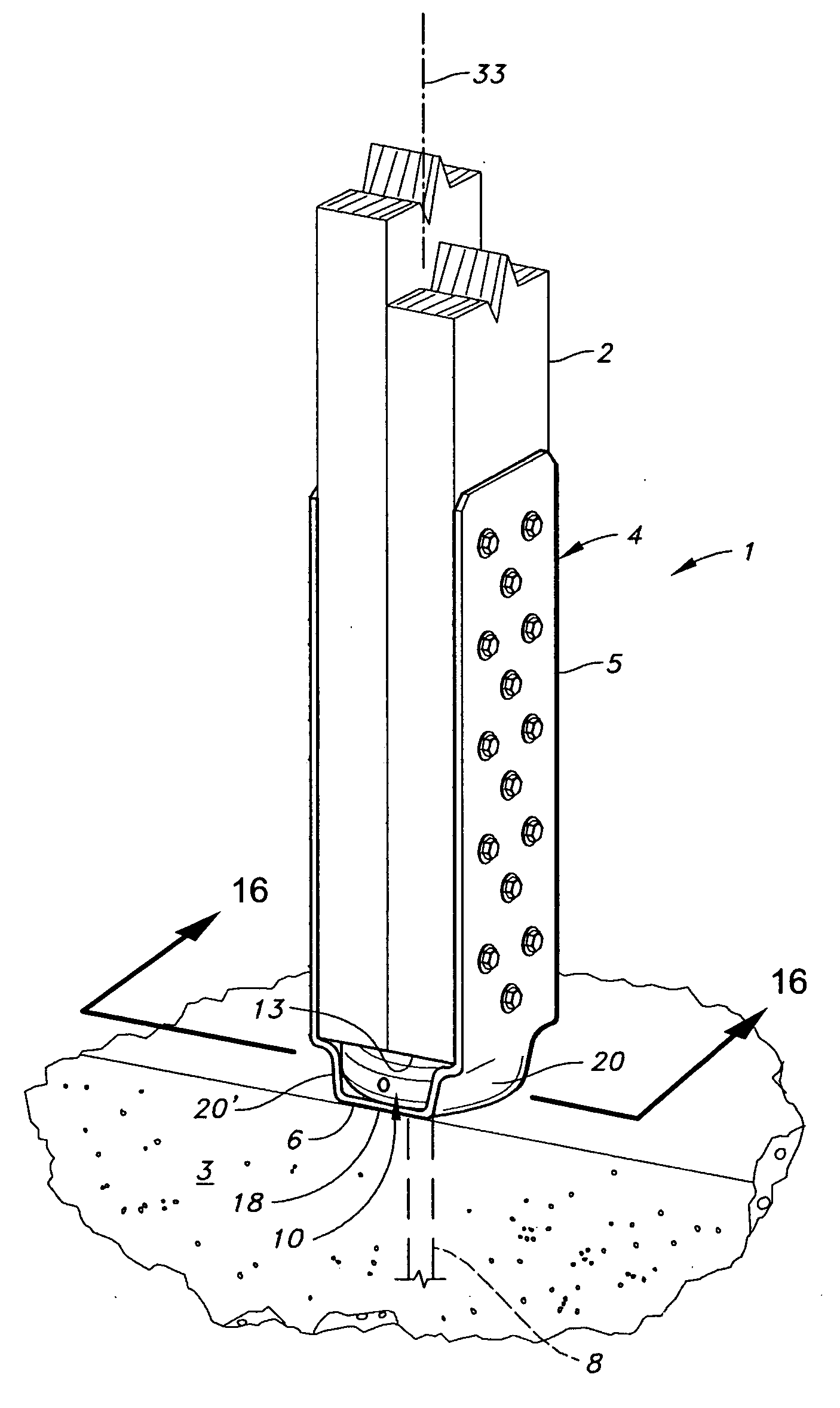 Concentric holdown connection