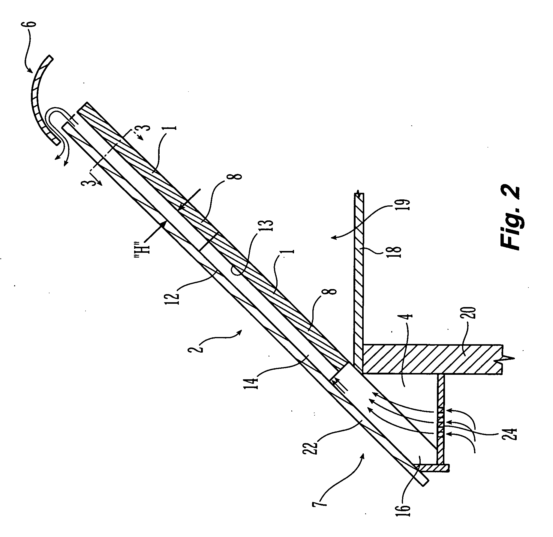 Insulation batt with integral air vent