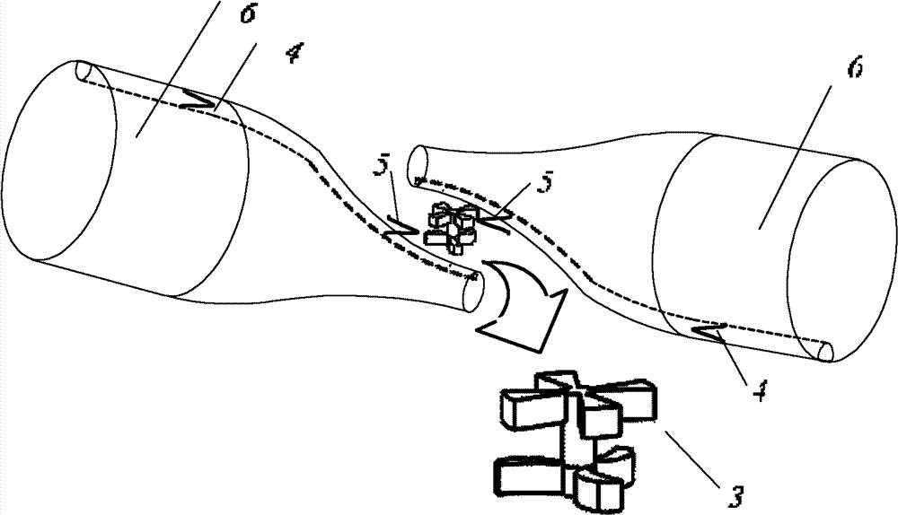 Microscopic particle rotator of bidirectional conical optical fibers