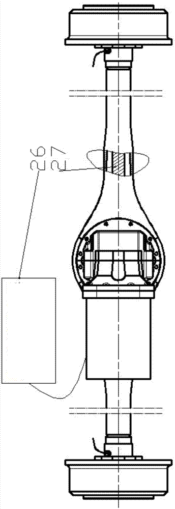 Axle assembly driven by new energy